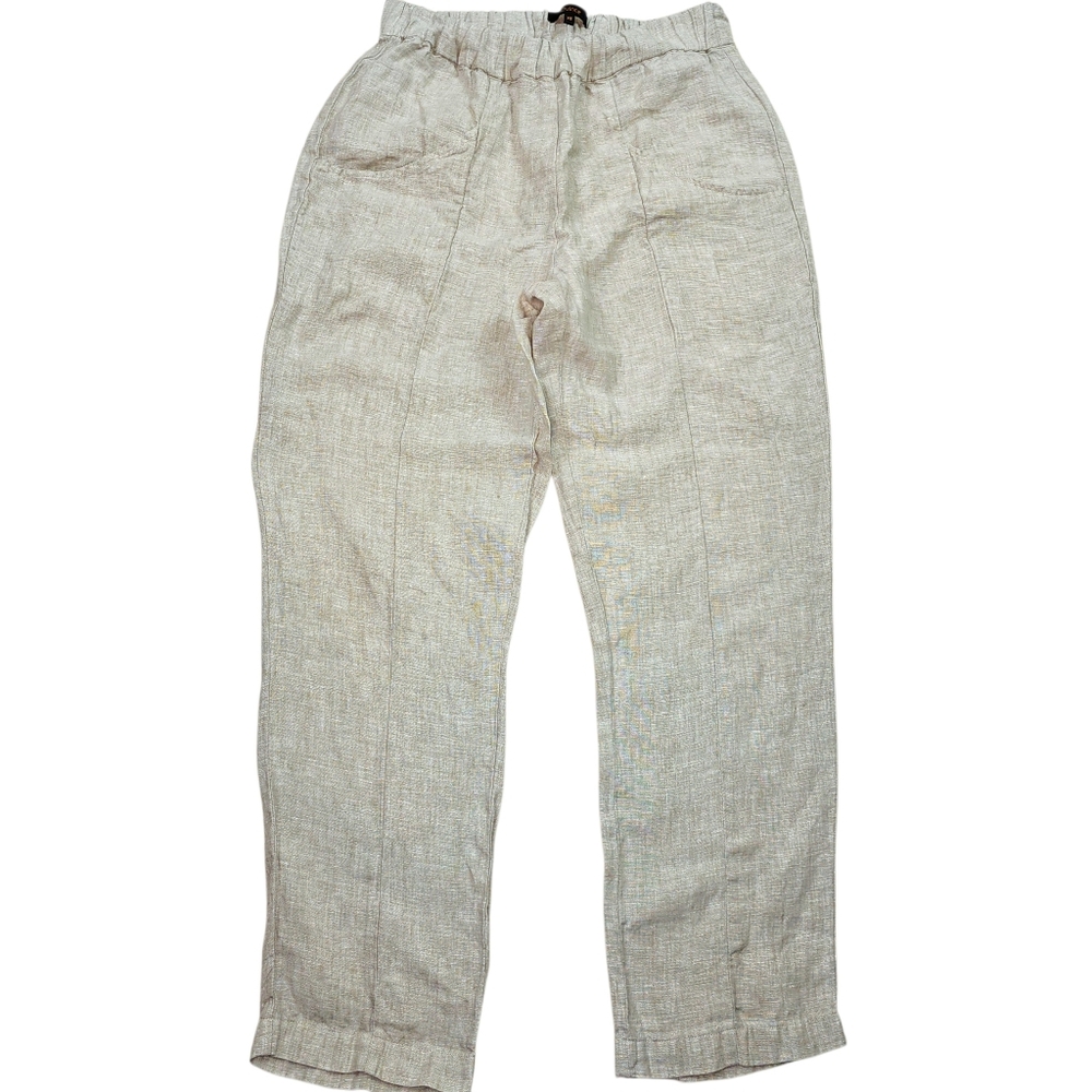 Quince 100% European Linen Tapered FLAX Ankle Pants In XS - Picture 3 of 10